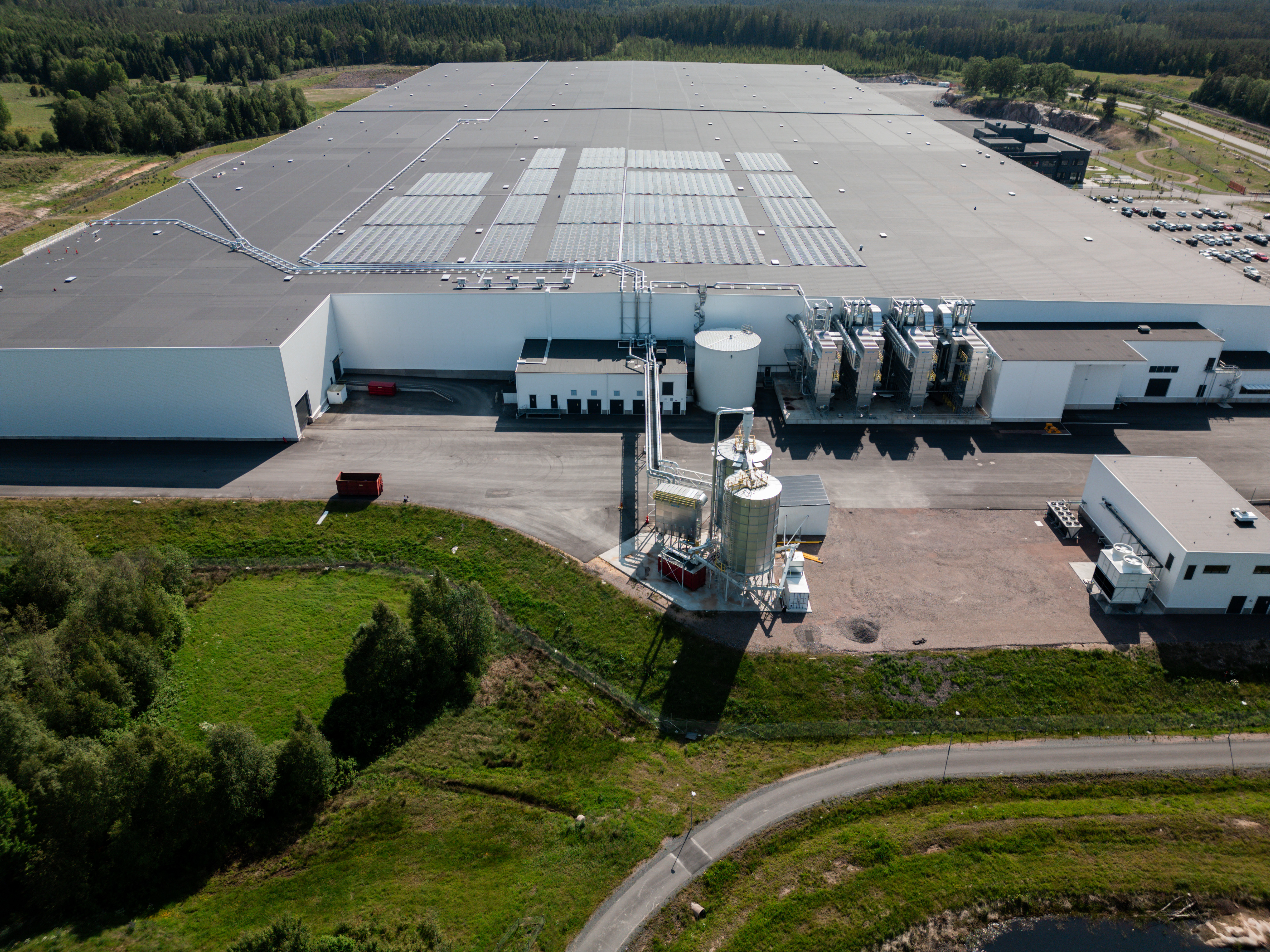 Shot of the factory from above